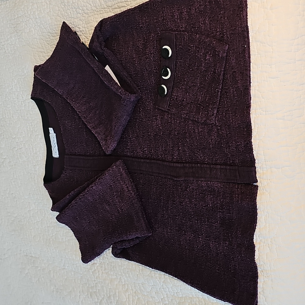 🍇HP🍇Willow Vintage Tweed Sweater Jacket NWT Large - Picture 2 of 9